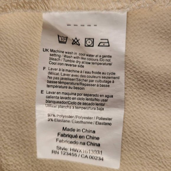 Cream tunic shirt by Halston, size medium - Picture 6 of 6